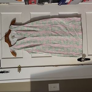 Womans Dress with palm trees